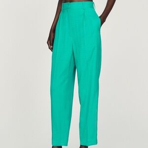 🎄 SANDRO emerald green trousers NWT